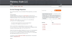 Desktop Screenshot of blog.planetaryscale.com